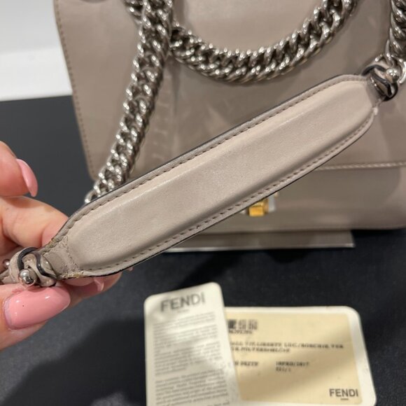 Fendi Vitello Liberty Studded Small Kan 2-Way Leather Shoulder/Hand Bag (JB1304) - Picture 4 of 16